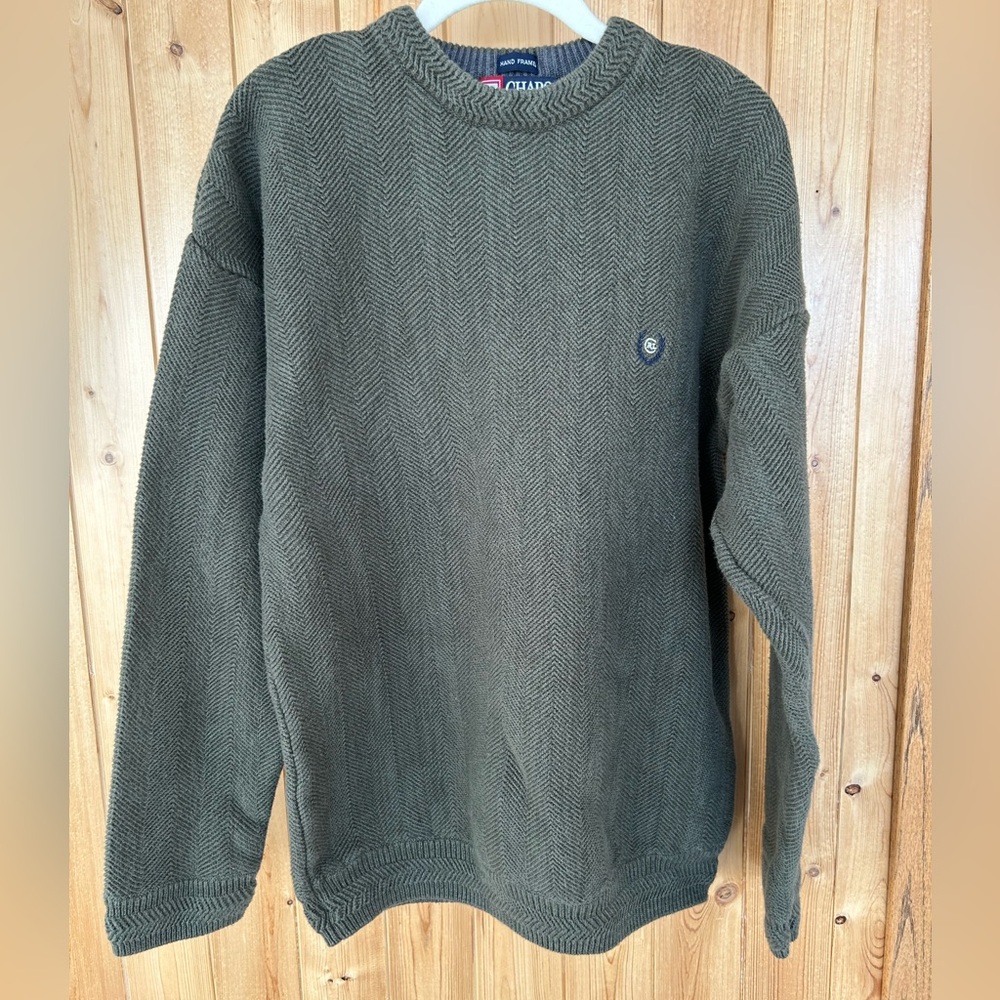 Men’s Ralph Lauren Dark Green 100% Cotton Crewneck Sweater Size M